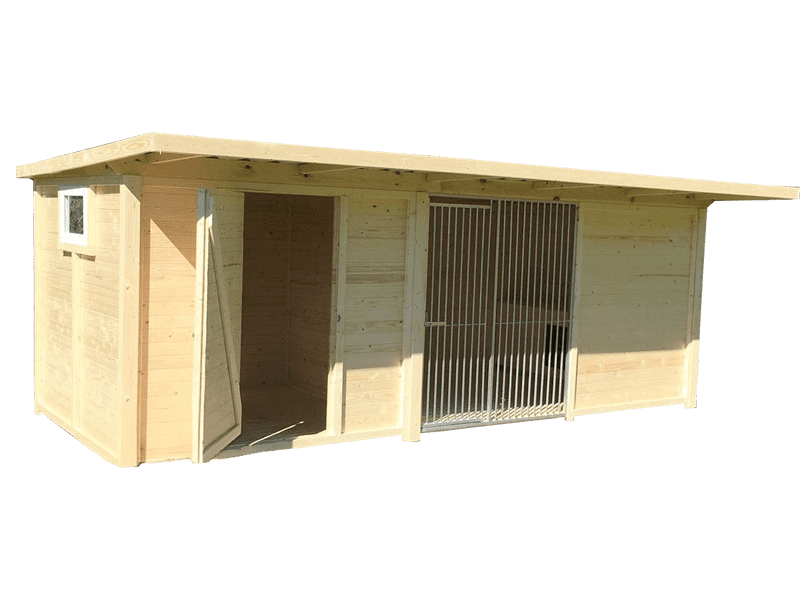 Mit Gerätehaus/Züchterraum (2m Tiefe)